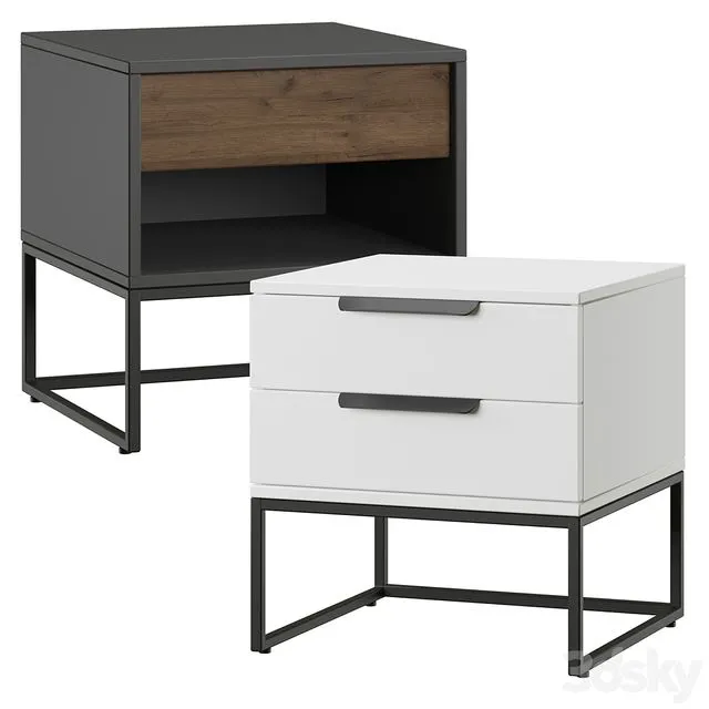 Pedestals RUNA & ETCHER 3D Model