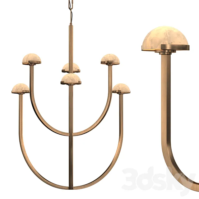 PEDRA ROUND CHANDELIER 32 3D Model