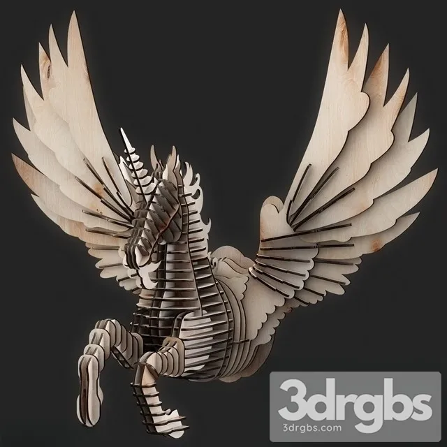 Pegasus Wood CNC 3D Model Download