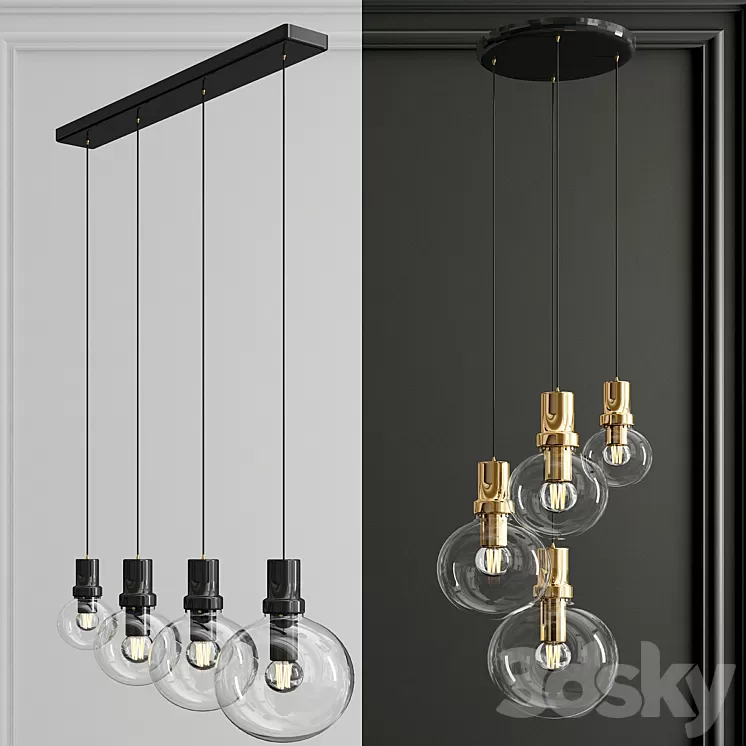 Penball pendant lights 3D Model