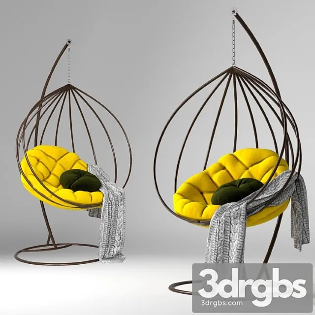 Pendant chair cocoon adele 3D Model Free