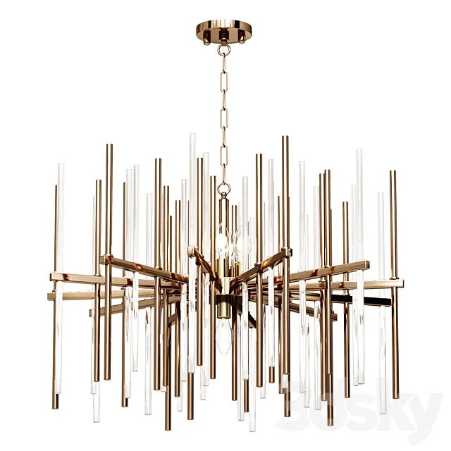 Pendant Chandelier Chandelier Bogates Allure 356_8 Pendant lamp 3D Model