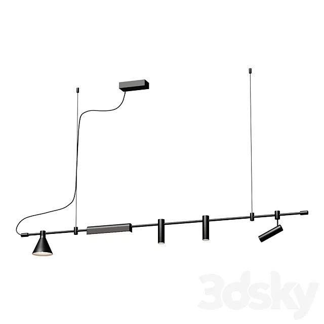 Pendant Chandelier huiyue hy8025 Pendant lamp 3D Model