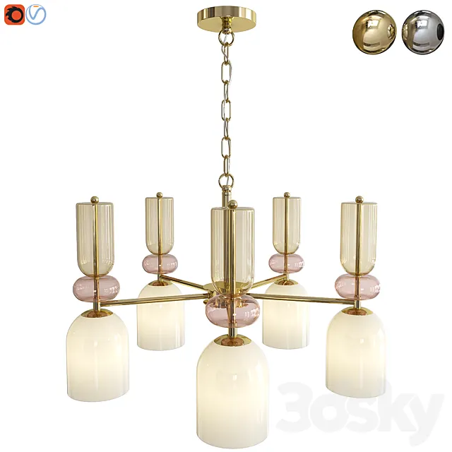 Pendant chandelier Lumion Gillian 5235_5. 4589_5 3D Model