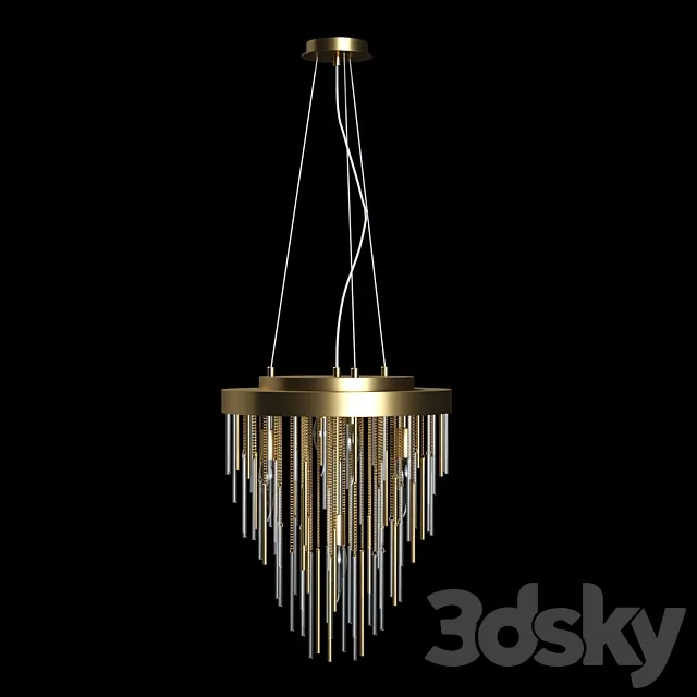 Pendant chandelier Odeon Light Avista 3D Model