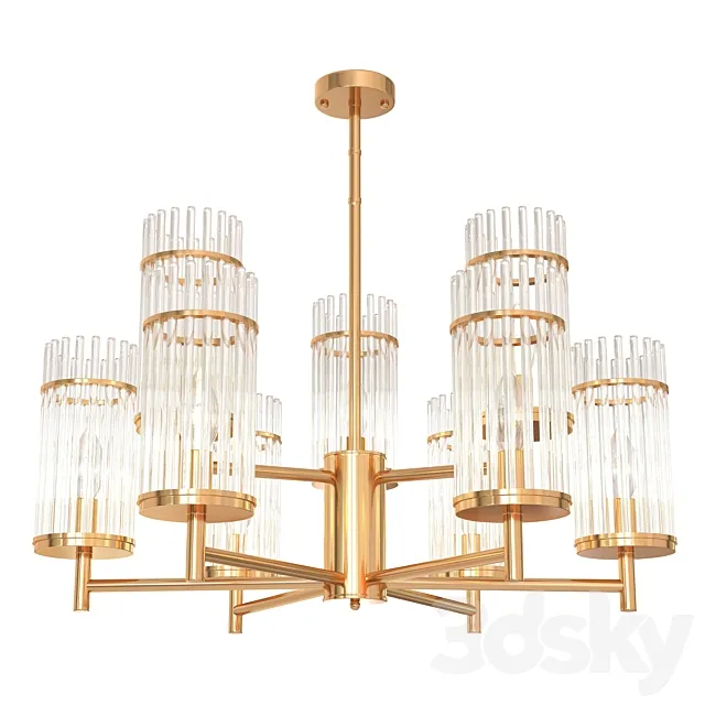 Pendant chandelier Odeon Light Formia 3D Model