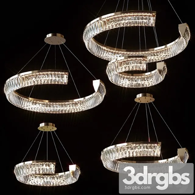 Pendant chandeliers christence by lampatron ? 45cm, ? 52cm, ? 65cm, ? 80cm, ? 80cm + ? 45cm