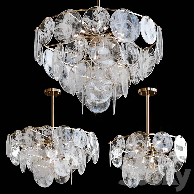 Pendant chandeliers JACKLYN by Lampatron 3D Model