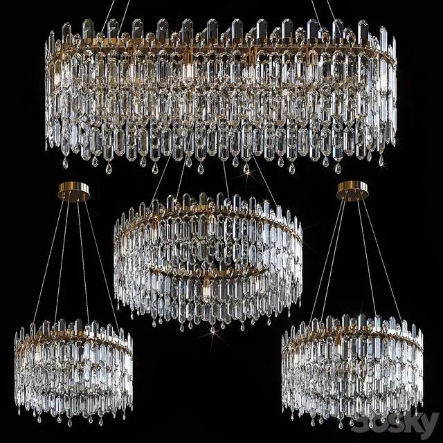 Pendant Chandeliers JULIEN by Lampatron 3D Model