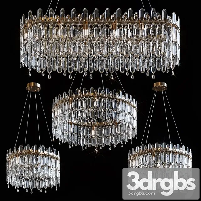 Pendant Chandeliers Julien by Lampatron 3D Model Free