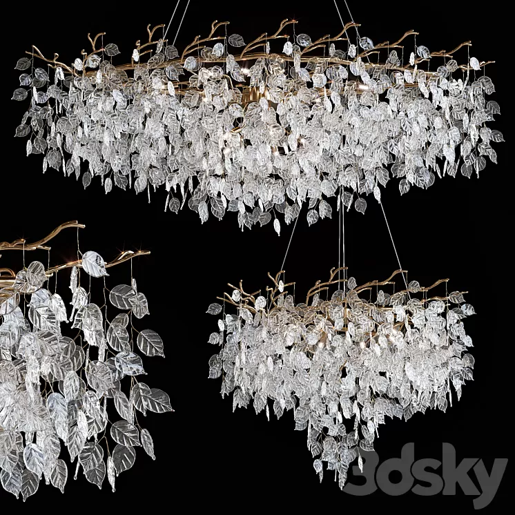 Pendant chandeliers MODESTYLE 3D Model Free