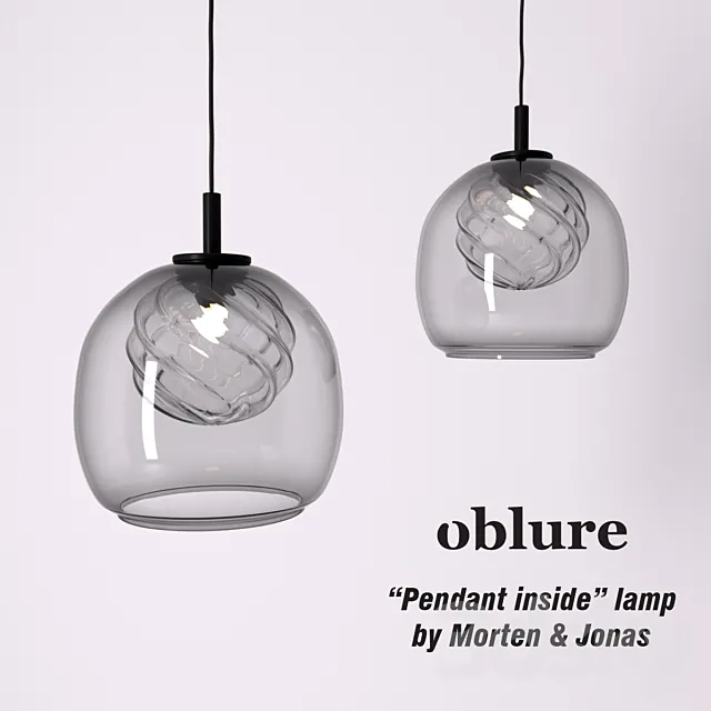 Pendant inside lamp by Morten & Jonas. Oblure 3D Model