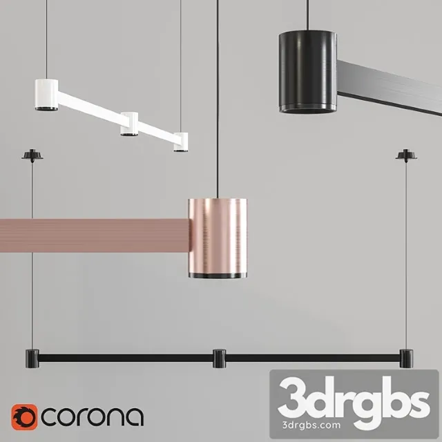 Pendant lamp arkoslight art 3D Model Download