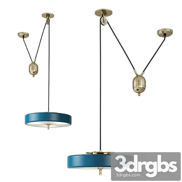 Pendant lamp bert frank revolve rise & fall pendant 3D Model Download