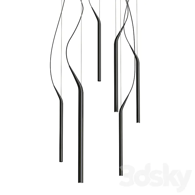 Pendant lamp black 3DModel
