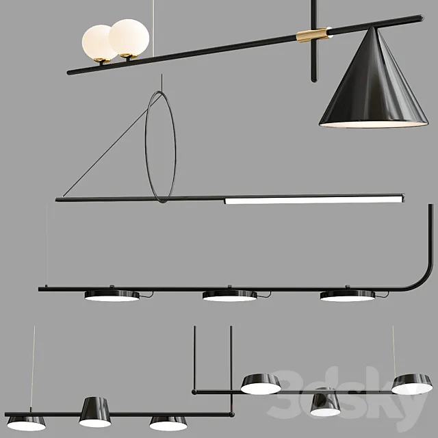 Pendant Lamp Collection 01 3DModel