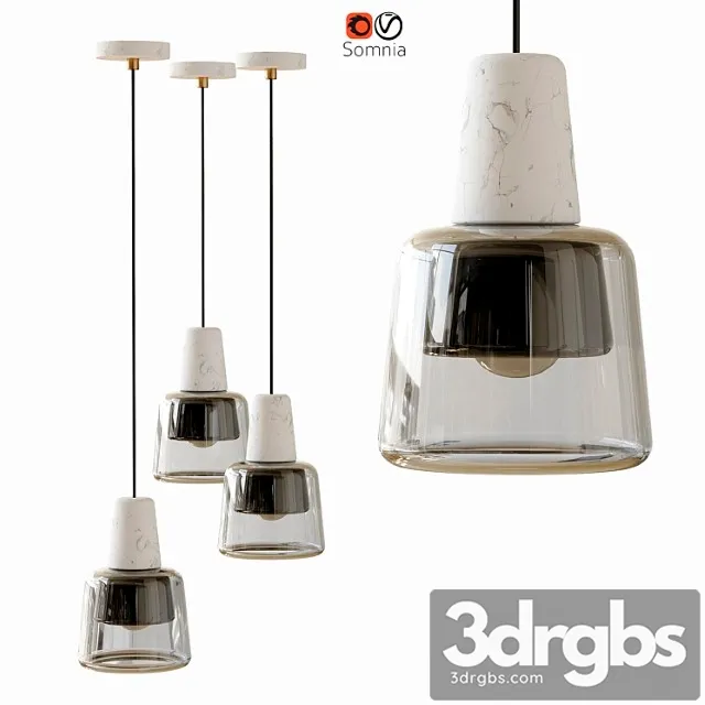 Pendant Lamp Corner Design Somnia 3D Model Free