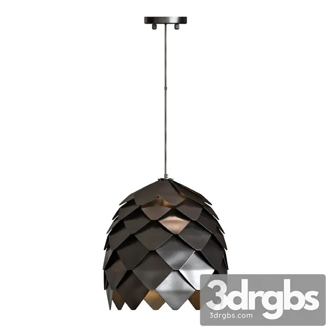 Pendant lamp crimea pine cone black 3D Model Free