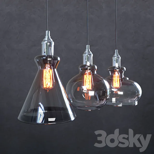 Pendant lamp Crystal Lux TRE SP3 L SMOKE Free Download