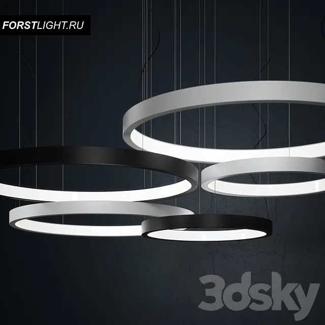 Pendant lamp Forstlight HOOP 3DModel