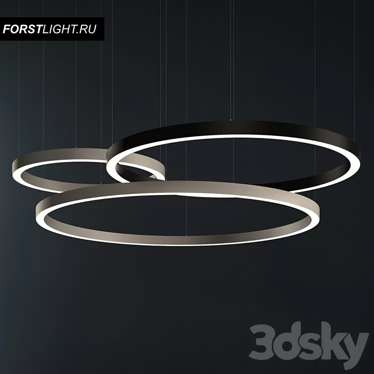 Pendant lamp Forstlight Ring 3D Model