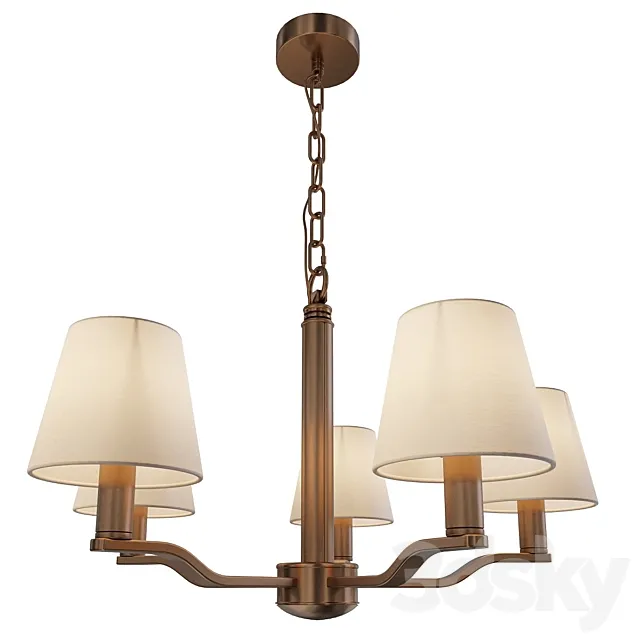 Pendant lamp Freya Marika FFR5671PL-05G 3D Model
