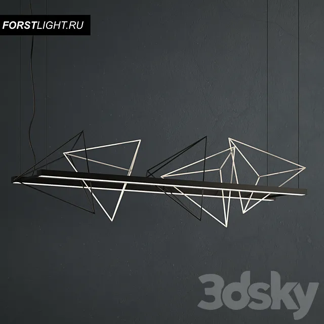 Pendant Lamp Frostlight Rock Garden 3DModel