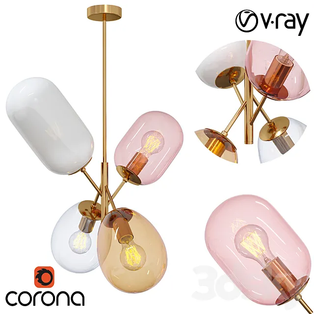 PENDANT LAMP GEOXA 3D Model
