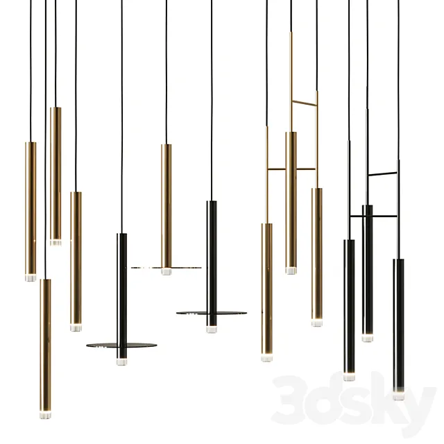 Pendant lamp Grok CANDLE series 3D Model