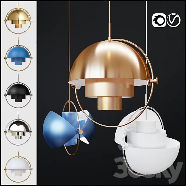 Pendant lamp Gubi Multi - lite_ cor _ v-ray Free Download