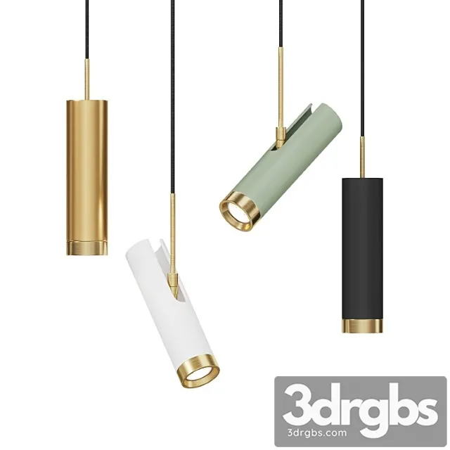 Pendant lamp in the shape of a cylinder talsi one 3D Model Free
