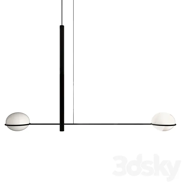 Pendant lamp LEDS C4 COCO Double 3DModel