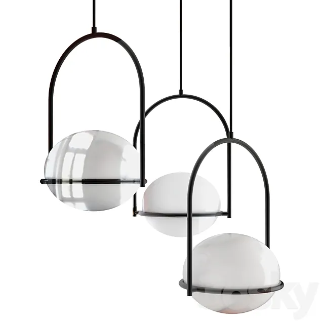 Pendant Lamp Leds C4 Coco Single 3DModel