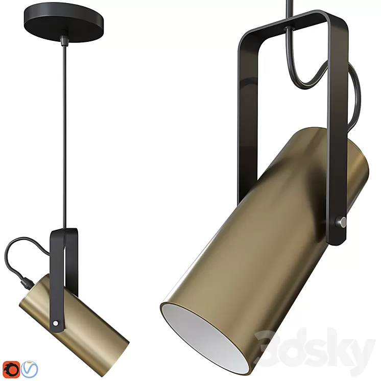 Pendant lamp Lumion Claire 3714/1 3D Model Free