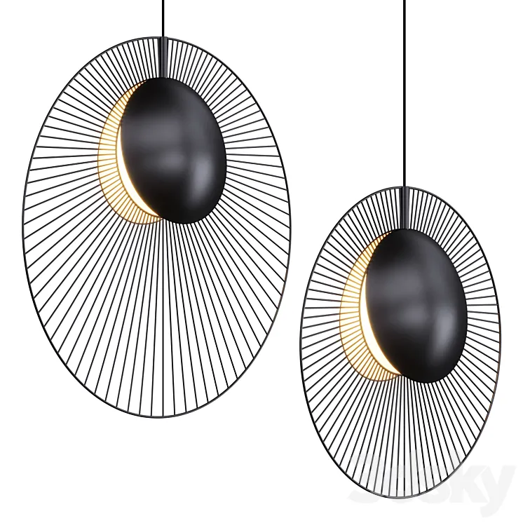 Pendant lamp MAGDALENA BLACK Lampatron 3D Model Free
