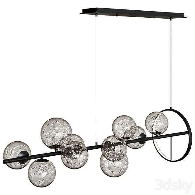 Pendant lamp Modern 10-Light Chandelier 3D Model
