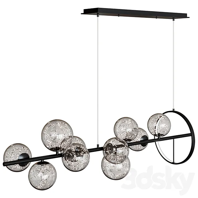 Pendant lamp Modern 10-Light Chandelier 3D Model