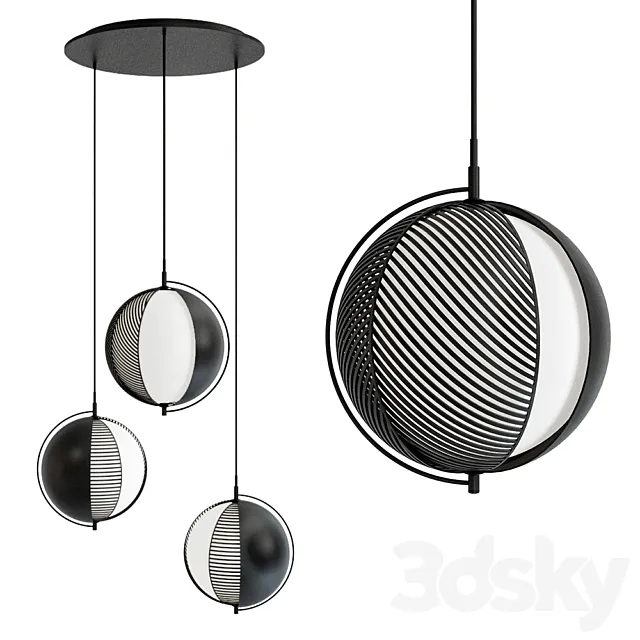 Pendant lamp Mondo Pendant by oblure 3 3DModel