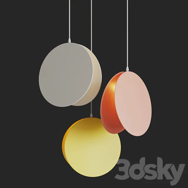 Pendant lamp North Pendant Light by e15 3D Model