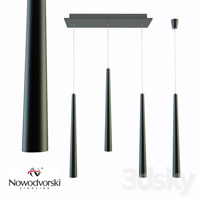 Pendant lamp Nowodvorski QUEBECK black III_I 3D Model