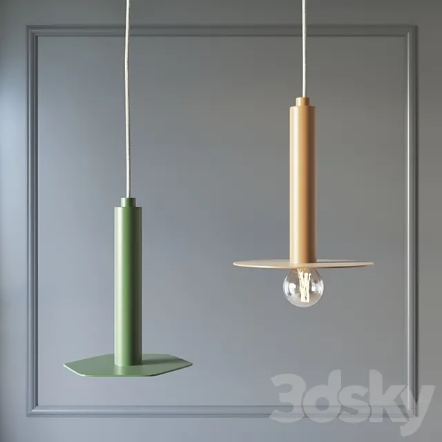 Pendant lamp Plate 3D Model