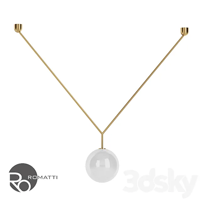 Pendant lamp Romatti Flos. Notch 45 3D Model