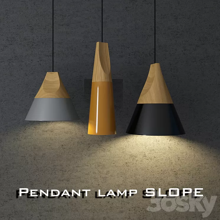 Pendant lamp SLOPE 3D Model