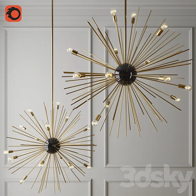 pendant lamp Sputnik 3D Model