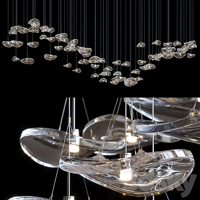 Pendant lamp Terzani - Manta 3DModel