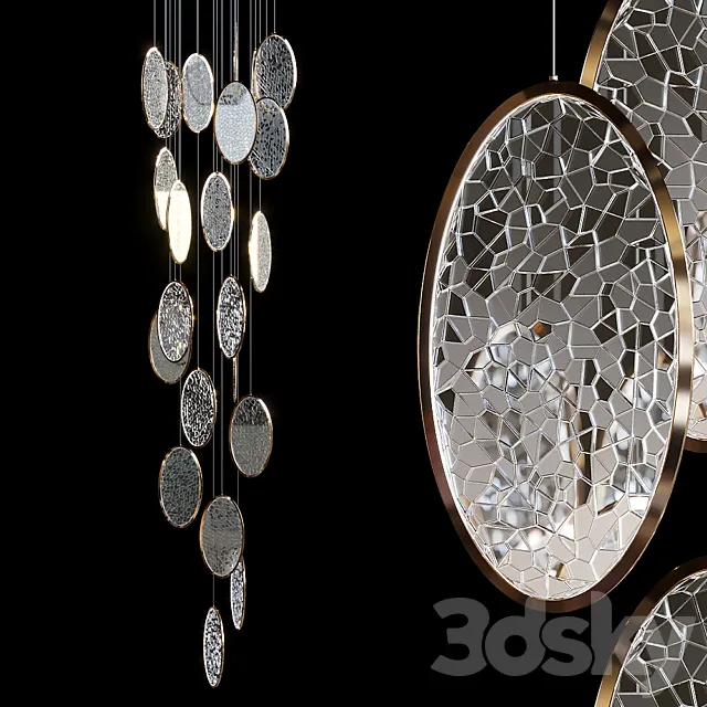 Pendant lamp Vargov Design – Stained Glass 3D Model