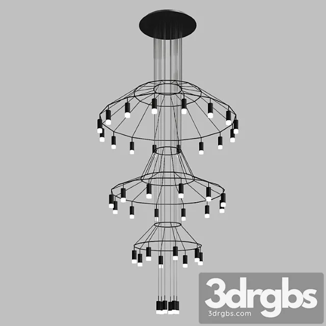 Pendant lamp vibia wireflow 0315 3D Model Free