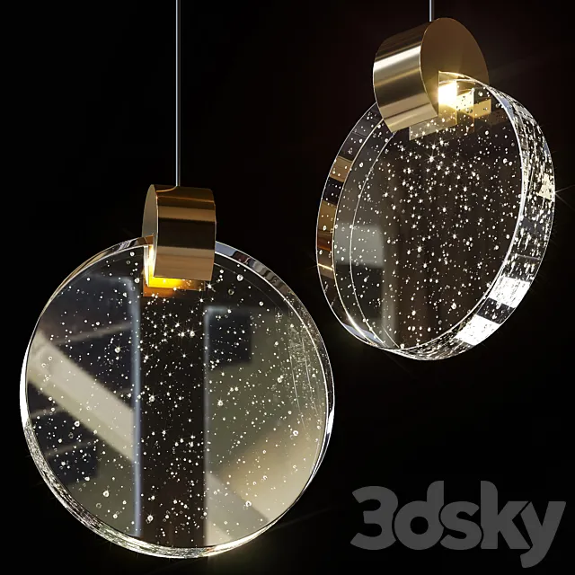 Pendant lamps CELIAN and CELIAN DUO by Lampatron 3D Model