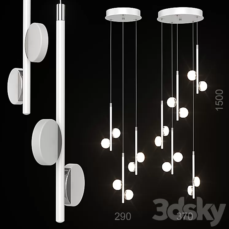 Pendant lamps Eglo Olindra. 3D Model
