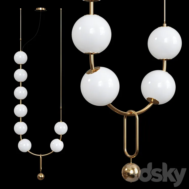 Pendant light 50 3D Model Free
